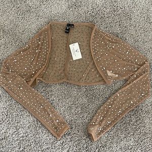 Nude sparkly arm cover